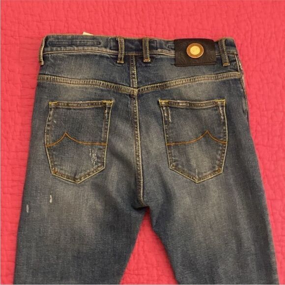 Jacob Cohen Distressed Blue Skinny Jeans, size 29 - Picture 10 of 15